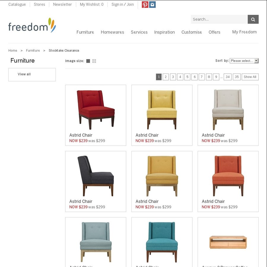 astrid armchair freedom