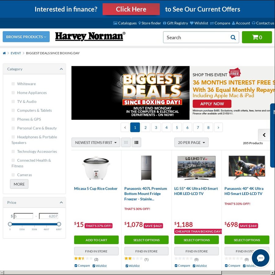 'Biggest Deals Since Boxing Day' Sale On Now Harvey Norman (Panasonic