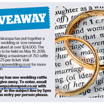 Win a Wedding Raffle Ticket (Worth $75) from The Dominion Post