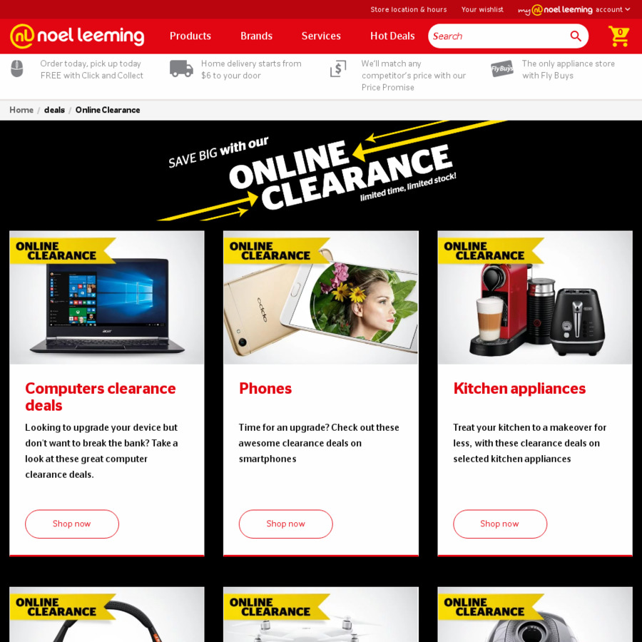 Noel Leeming Online Clearance Coupon for 10 off 100 Spend ChoiceCheapies