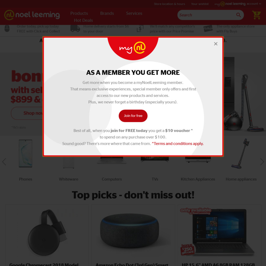 250 Gift Card on Purchases over 899 Noel Leeming ChoiceCheapies