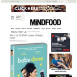 Win 1 of 10 DVD copies of Baby Done from Mindfood