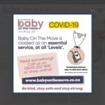 10% off Store Wide for Labour Weekend @ Baby on The Move