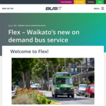 Free Rideshare Bus Rides Friday & Saturday Nights to/from Hamilton CBD (Normally $2) @ Flex