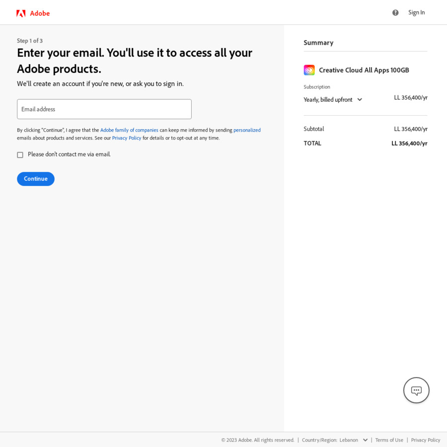 Adobe Creative Cloud All Apps 100 GB 1-Year Subscription ل.ل356,400 ...