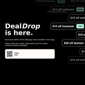 Get $XX off Orders with Varying Minimum Spends at The Warehouse, Noel Leeming & More when Paying with Afterpay @ Afterpay App