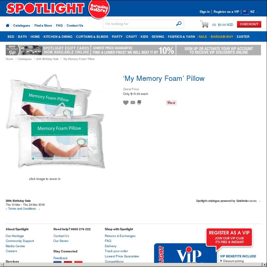 Memory Foam Pillow 15, Microfibre Duvet Cover 29.99 Queen/ 34.99