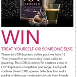 Win 1 of 12 LOR Pod Coffee Selection Tins from Your Weekend