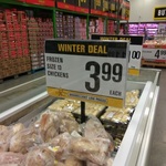 Pak'nSave Palmerston North - Frozen Size 13 (~1.3kg) Whole Chicken - $3.99