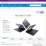 Dell Inspiron 15 3000 - i5-7200, 4GB Ram, 2GB Graphics Ram, 1TB HDD, 15.6' Display - $798.99 @ Dell NZ