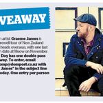 Win a Double Pass to Graeme James from The Dominion Post (Wellington)
