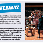 Win a Double Pass to Ernest Hemingway's The Sun or Rises from The Dominion Post (Wellington)