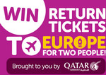 Win Return Flights for 2 Flying Qatar Airways to Europe (Your Choice of City) from GrabOne