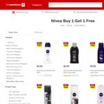 Nivea Buy 1 Get 1 Free from $2.50 @The Warehouse