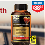 Over 50% off RRP on Various Vitamins: GO Healthy Probiotic Support 60 VegeCapsules $38.39 @ Chemist Warehouse