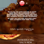 Get Three Garlic Knots Free with Purchase of Large Pizza @ Sal's (Online Only)