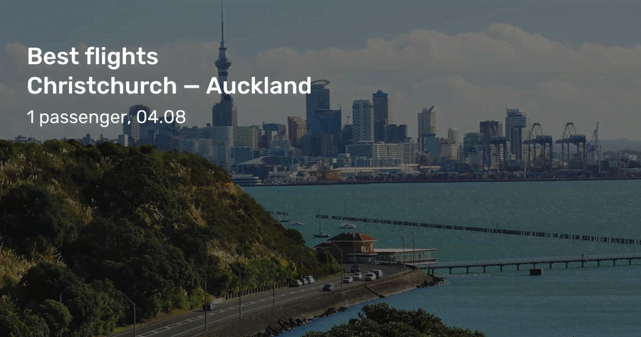 Flights auckland to christchurch today