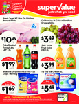 Supervalue Specials: Coke Varieties 1.5l $2, Just Juice 2.4/2.8l $4, Cadbury 30-65g Varieties $1