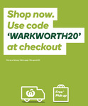 $20 off $100 Spend (Online Only) @ Countdown Warkworth