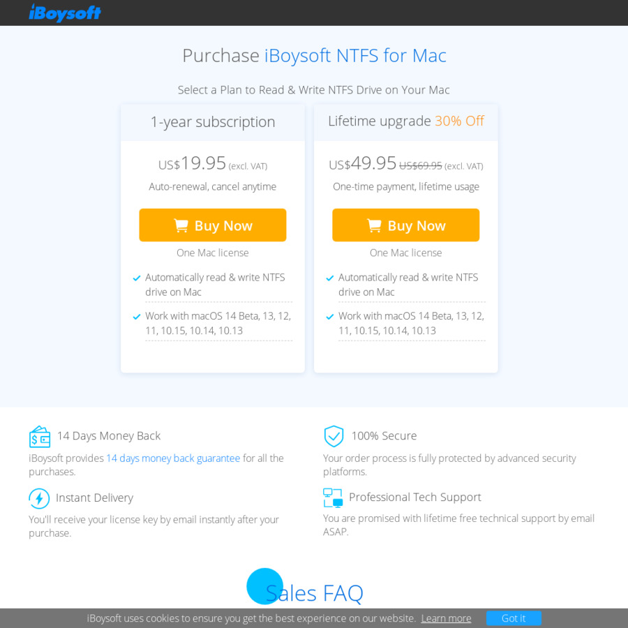 MacOS Lifetime License For IBoysoft NTFS For Mac US 49 95 NZ 82 MacOS Lifetime License For IBoysoft NTFS For Mac US 49 95 NZ 82