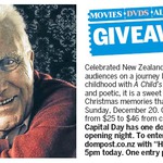 Win a Double Pass to A Child's Christmas in Wales (Play), Nov 28 from The Dom Post [Wellington]