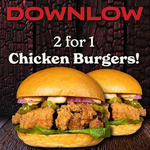 Buy 1 Get 1 Free Fried Chicken Burgers @ Downlow Albany & Newmarket