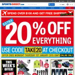 20% off All Stock @ Sportsdirect NZ