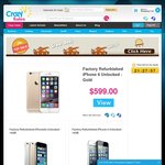 [Refurbished] iPhone 5 from $289, iPhone 5S from $289, iPhone 6 from $579 (Plus Shipping) @ Crazy Sales