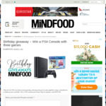 Win a PS4 Console with Three Games (Worth $574.85) from Mindfood