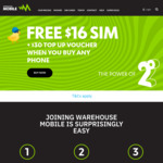 Free 500MB Rollover Mobile Data with $5+ Credit Top up @ Warehouse Mobile