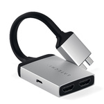 SATECHI Aluminium Type-C Dual 4K HDMI Adapter -Silver $11.98+ Del. ($0 C&C) @ PB Tech