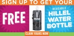 FREE Hillel Collapsible Reusable BPA-Free Water Bottle