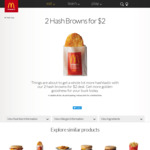 2 Hash Browns for $2 @ McDonald's