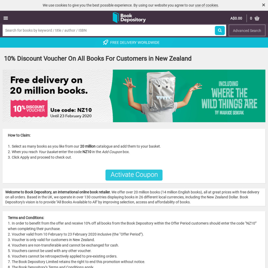 10 off All Books Book Depository ChoiceCheapies