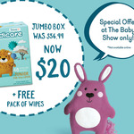[Auckland] Kiddicare Jumbo Box Nappies $20 (was $36.99) + Free Pack of Wipes @ The Baby Show (Tickets Required)