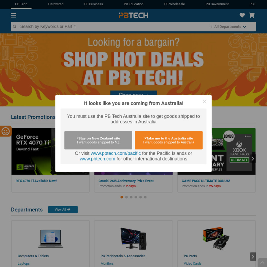 Free shipping ($20 Minimum Spend, Excludes Rural) @ PB Tech ...