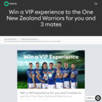 Win 1 of 8 Prizes of Four Tickets to Warriors vs Roosters (Mt Smart, April 30) @ One (Customers Only)