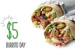 $5 Burrito's All Day 9/12 @ Zambrero Mount Wellington AKL