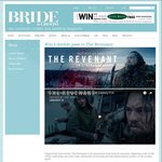Win 1 of 8 Double Passes to The Revenant from Bride and Groom Mag