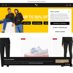 Up to 50% off Sitewide (Exclusions Apply) + $8 Delivery ($0 with $100 Spend) @ PUMA