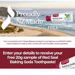 Free Red Seal Baking Soda Toothpaste 20g $0 Delivered @ Endeavour Consumer