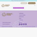 Win 1 of 5 Delicious Sweet Treat Prize Packs at Original Foods nz