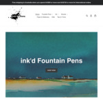 10% Discount on Fountain Pens & Ink - ink’d Fountain Pens