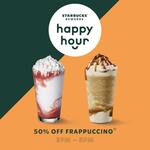 50% off Frappuccinos from 3-5pm for Starbucks Rewards Members @ Starbucks