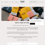 Win a 12-month supply of Ozone Coffee Pods @ Ozone Coffee