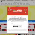 Win a $250 Shopping Spree @ Onceit