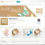 Handmade Paper Goods 20% off Storewide @PaperPaperStore