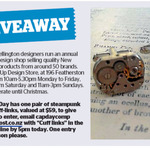 Win a Pair of Steampunk Style Cuff-Links from The Dominion Post