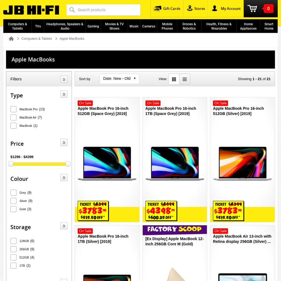 Cost + GST on Apple Mac JB HiFi ChoiceCheapies