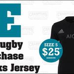 FREE: Adidas All Blacks Rugby Ball with Adidas All Blacks Jersey Purchase @ Champions